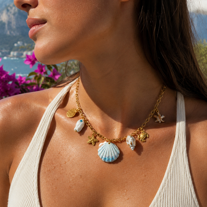 Capri — Collana Charm Mare Dorata