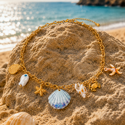 Capri — Collana Charm Mare Dorata