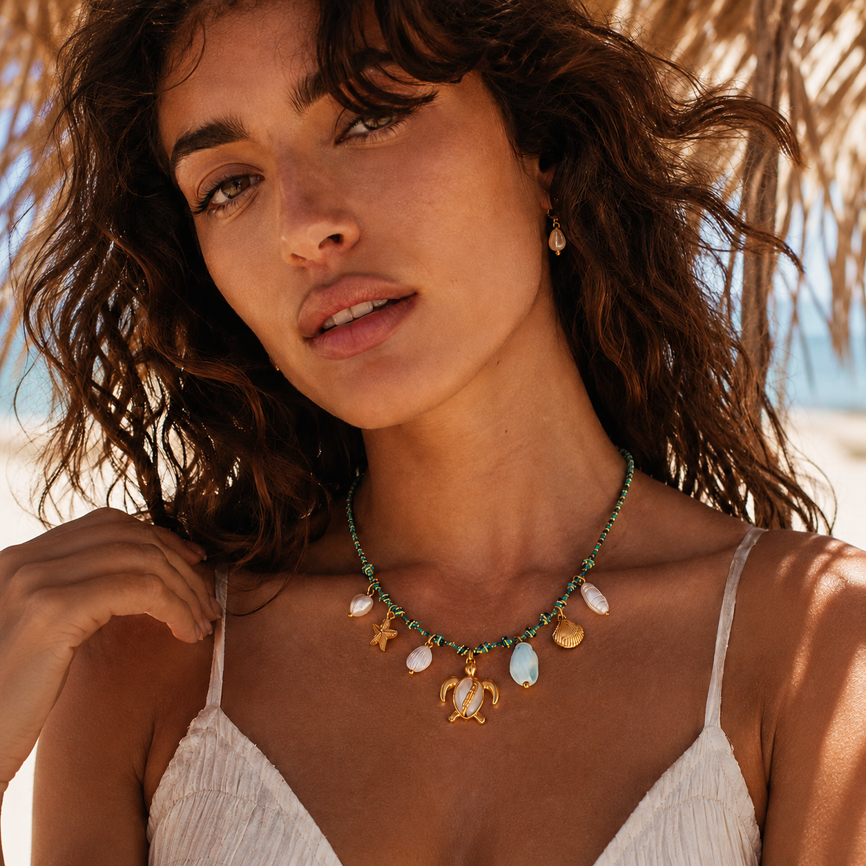 Coralia — Collana Tartaruga e Conchiglie