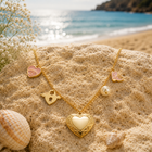 Amour — Collana Cuore Dorata con Charm