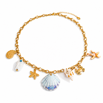 Capri — Collana Charm Mare Dorata
