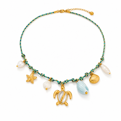 Coralia — Collana Tartaruga e Conchiglie