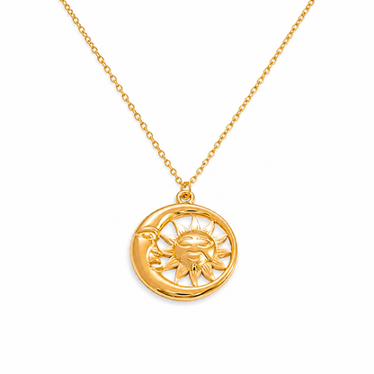 Eclipse — Collana Sole e Luna Dorata